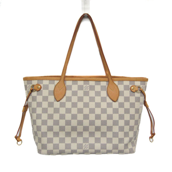 Louis Vuitton Damier Azur Neverfull PM N51110 Women's Tote Bag Off-white - Picture 1 of 10